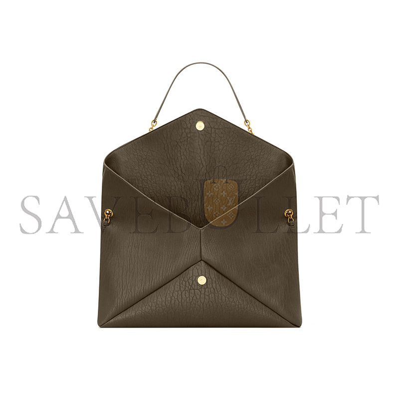 YSL CASSANDRE LARGE POUCH ON CHAIN IN LAMBSKIN 841702AACYT3212 (35*22*3cm)